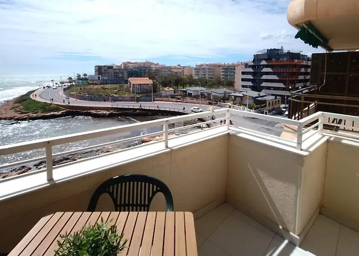 Lägenhet Beachfront Apartment With Sea View Balcony - Torrevieja